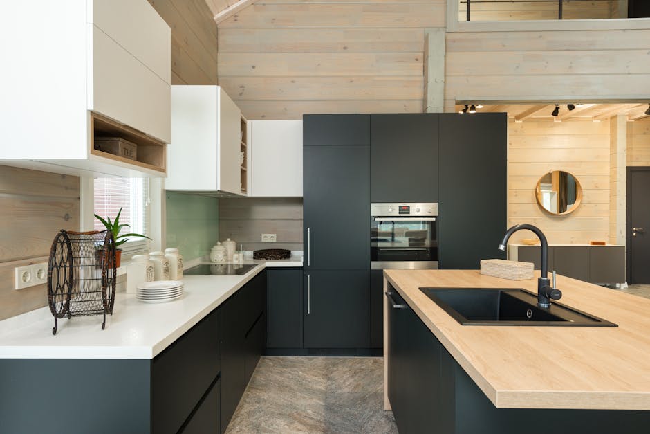 Quartz countertop in a modern kitchen - white quartz kitchen countertops